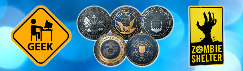 military signs, custom warning signs, paraphanalia signs