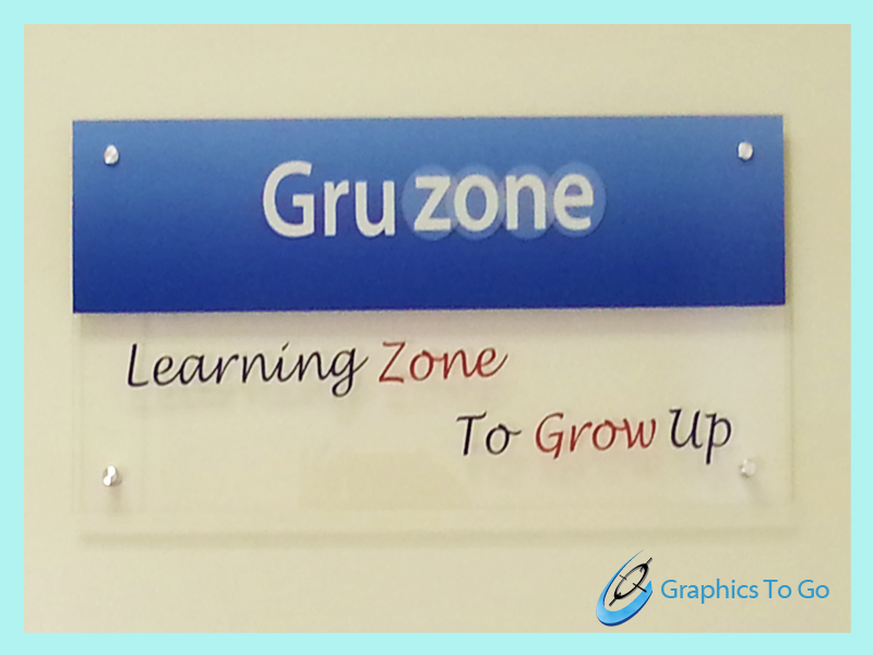 Clear Door sign mounted