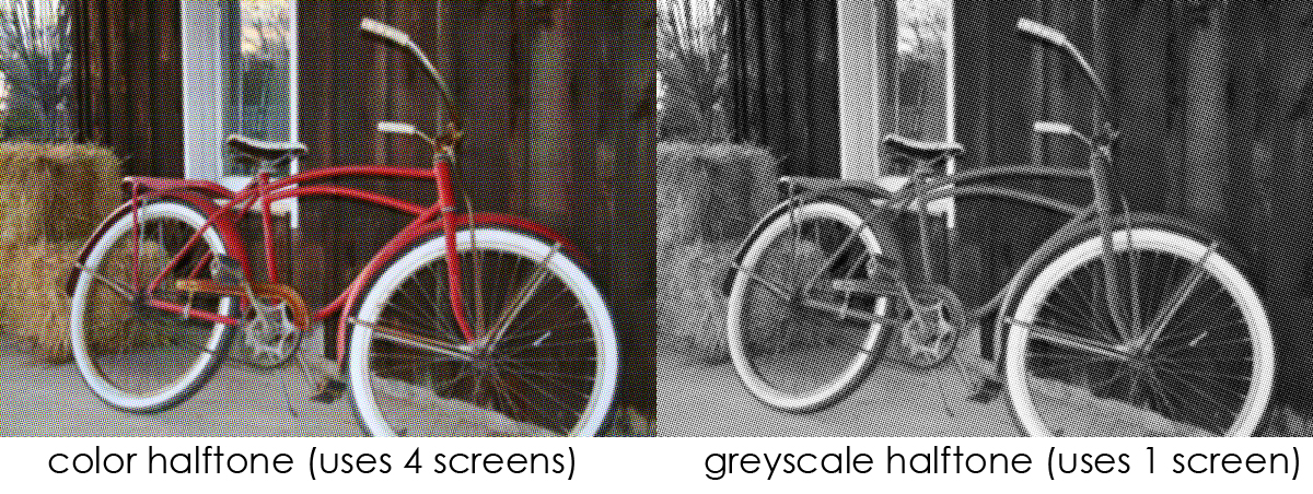 halftone-samples for silkscreen printing